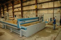Jet Edge water jet at JACQUET Metals